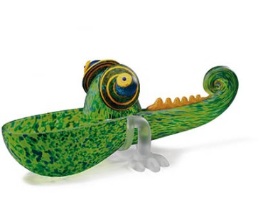 Borowski Chameleon Bowl, Green, Small (24-01-34)