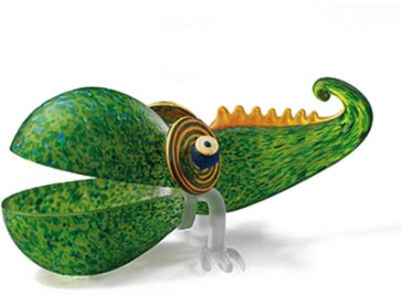 Borowski Chameleon Bowl, Green, Large (24-01-35)