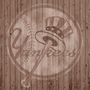 New York Yankees Baseball Logo (Brown) By Mike Kupka