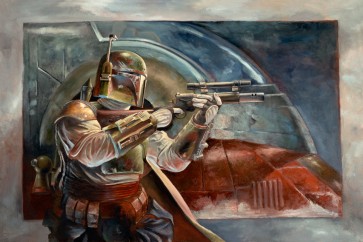 Boba Fett with Slave I by Lee Kohse