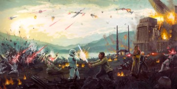 Attack on Takodana by Christopher Clark