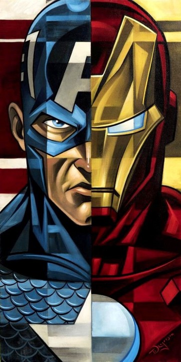 MIGHTY MINIs: Tim Rogerson: Cap vs. Iron Man
