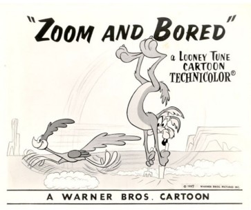 Zoom and Bored Lobby Card by Chuck Jones