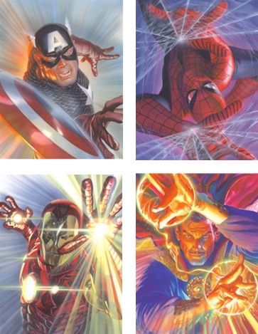 Marvelocity: Matched-Set of Four by Alex Ross