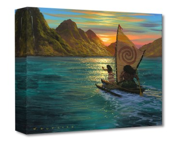 Treasures on Canvas: Sailing Into the Sun by Walfrido Garcia