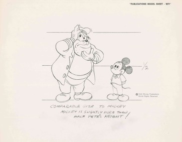 Disney Publication Model Sheet: Peg Leg Pete