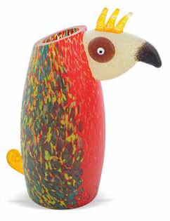 Borowski Loro Red Vase (24-04-80) 