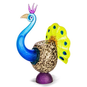 Borowski Peacock Lime Vase (24-04-70)