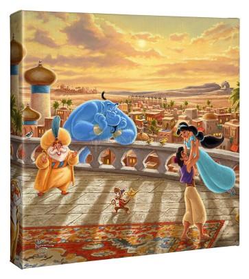 Kinkade Disney Minis: Jasmine Dancing In The Desert Sunset