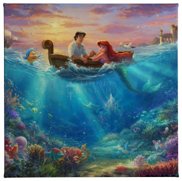 Kinkade Disney Minis: Little Mermaid Falling In Love