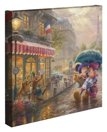 Kinkade Disney Minis: Mickey And Minnie In Paris