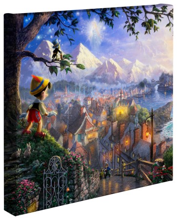 Kinkade Disney Minis: Pinocchio Wishes Upon A Star