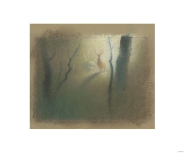 "Bambi Visual Development - 12" Concept Art by Tyrus Wong