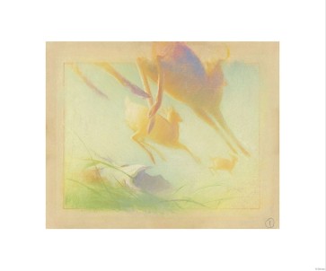 "Bambi Visual Development - 05004" Concept Art by Tyrus Wong