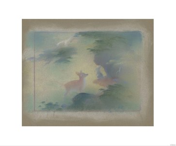 "Bambi Visual Development - 5" Concept Art by Tyrus Wong