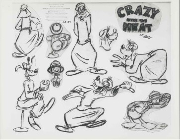 Crazy with the Heat Photostat Model Sheet: Goofy II