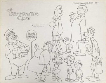 Disney Publication Model Sheet: The Supporting Cast