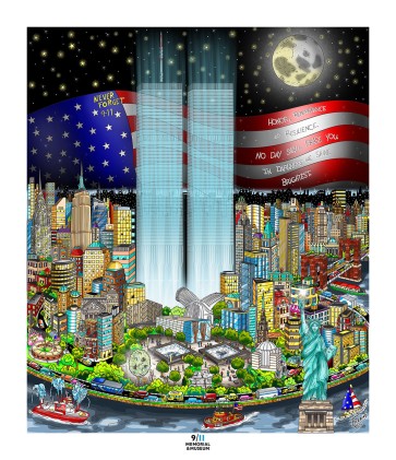 9/11: A Time for Remembrance by Charles Fazzino (Deluxe)