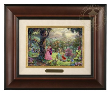 Kinkade Disney Brushworks: Sleeping Beauty (Classic Burl Frame)