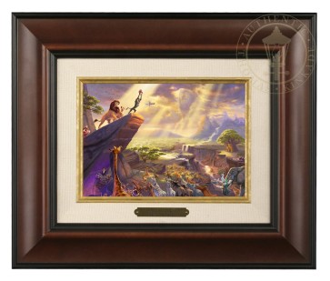 Kinkade Disney Brushworks: The Lion King (Classic Burl Frame)