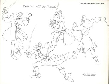 Disney Publication Model Sheet: Captain Hook 