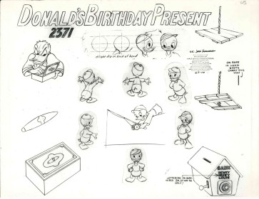 Disney Publication Model Sheet: Donald's Birthday Present
