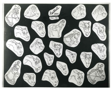 Disney Photostat Model Sheet: Frou-Frou Horse (Aristocats)