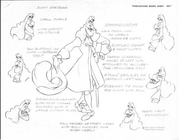 Disney Publication Model Sheet: Captain Hook Costume