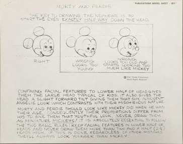 Disney Publication Model Sheet: Morty and Ferdie