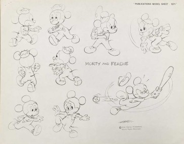 Disney Publication Model Sheet: Morty and Ferdie Poses