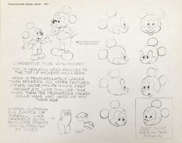 Disney Publication Model Sheet: Morty and Ferdie II