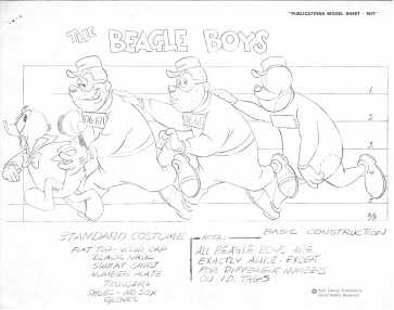 Disney Publication Model Sheet: The Beagle Boys