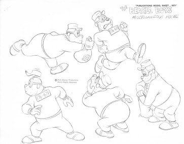 Disney Publication Model Sheet: The Beagle Boys Poses