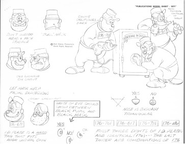 Disney Publication Model Sheet: The Beagle Boys II