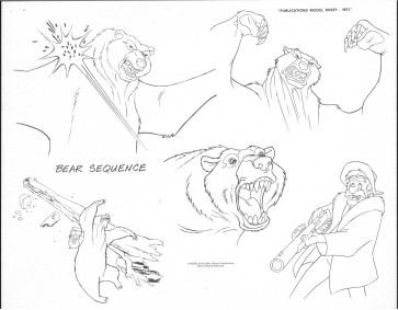 Disney Publication Model Sheet: Bear Sequence (Fox and the Hound)