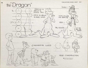 Disney Publication Model Sheet: The Dragon (Winnie the Pooh)