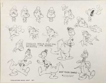 Disney Publication Model Sheet: The Dragon III (Winnie the Pooh)