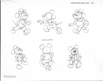 Disney Publication Model Sheet: Mickey Mouse - Poses