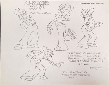 Disney Publication Model Sheet: Mortimer Mouse