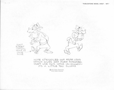 Disney Publication Model Sheet: Goofy - Two Poses