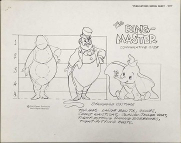 Disney Publication Model Sheet: The Ring-Master (Dumbo)