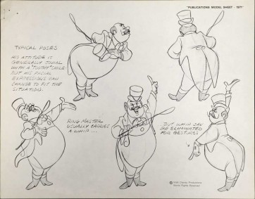 Disney Publication Model Sheet: The Ring-Master II (Dumbo)