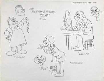 Disney Publication Model Sheet: The Supporting Cast #2