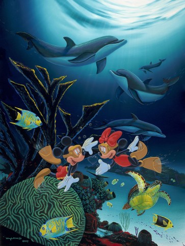 Mickey & Minnie&rsquo;s Coral Reef World by Wyland