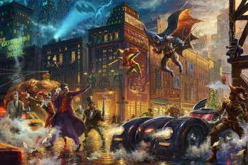 The Dark Knight Saves Gotham City by Thomas Kinkade Studios