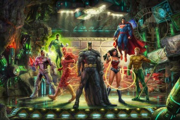 The Justice League by Thomas Kinkade Studios