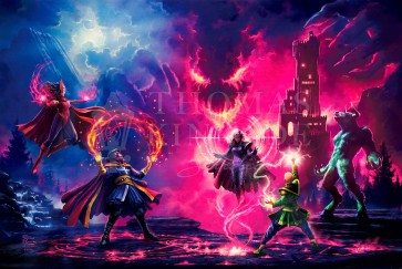 Doctor Strange vs. The Dark Despot by Thomas Kinkade Studios
