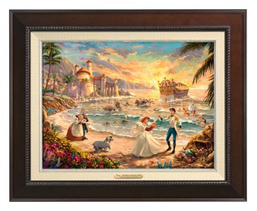 Kinkade Disney Canvas Classics: The Little Mermaid Celebration of Love