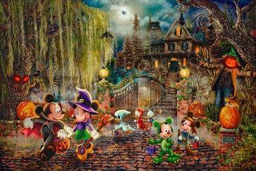 Mickey And Minnie Halloween Fun by Thomas Kinkade Studios