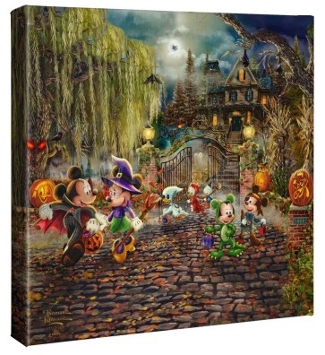 Kinkade Disney Minis: Mickey and Minnie Halloween Fun